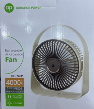 DP – RECHARGEABLE AIR FAN – DP-7652